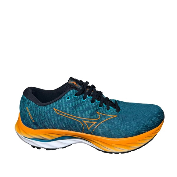 Mizuno wave inspire 19 Men's Teal and Orange Athletic Shoes size 10